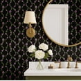 thumbnail image 3 of S4Sassy Peel & Stick Vinyl Wallpaper, Budding Stripes Print Wallpaper Contact Paper Waterproof- Black, 25"X 240", Textured Removable Wall Covering For Home Decor In Living Areas, Renter Space, 3 of 6