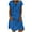Blue, variant on Summer Dress For Women Plus Size Short Sleeve V-neck Stripe Patchwork Casual Loose Sundress Women Trendy Daily Party Beach Vacation Summer Fashion Mini Dress