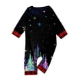 thumbnail image 5 of Onlypjs Family Matching Christmas Pajama Set for Men, Women and Couples – Colorful Tree & Snowflake Print Tops with Red Plaid Pants, 5 of 5