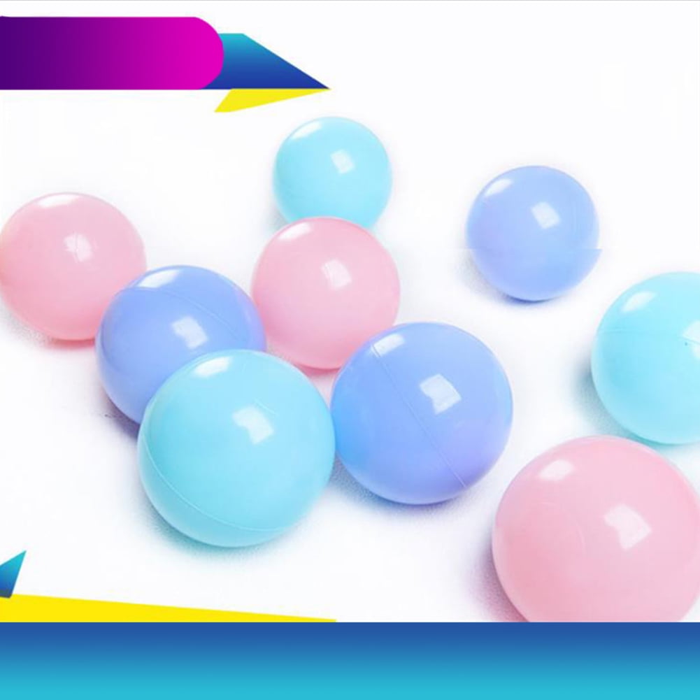 Flmtop 25 Pcs/Ensemble 5.5cm Balles d'Océan Colorées Douces Résistantes à l'Écrasement Jouet de Piscine pour Bébé Enfants