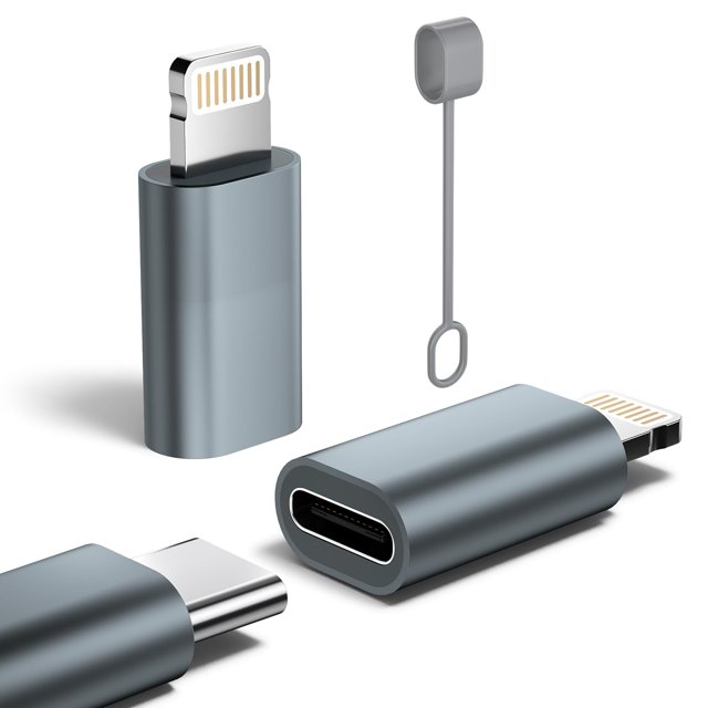Adaptador YFMaiQi USB-C a Lightning 27W Carga Rápida Paquete de 2