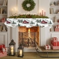 thumbnail image 6 of Christmas Fireplace Mantle Scarf, Farmhouse Deer Winter Elk Xmas Tree Mantel Cover Table Runner for Home Living Room Door Window, Indoor Outdoor Holiday Party Decor 17" x 70", 6 of 8