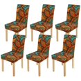 thumbnail image 1 of ABPHQTO Funda protectora para silla con estampado tribal de arte africano, funda protectora para asiento para comedor, Hotel, boda, fiesta, juego de 6, 1 of 4