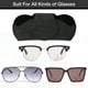 thumbnail image 3 of Porta Lentes de Sol KINIVA para Visera de Auto en Cuero PU Negro, 3 of 7