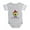 Heather Gray, variant on CafePress - Cinco De Mayo Fiesta Avocado Baby Football Bodysui - Cute Infant Baby Football Bodysuit