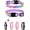 Purple, variant on Mumup 1Pack Suede Breakaway Cat Collar with Sparkling Rhinestones & Bell - Soft Adjustable Safe Release Kitten CollaCats