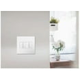 thumbnail image 4 of Legrand adorne 2-Gang Screwless Wall Plate in Gloss White-on-White Finish, AWP2GWHW10, 4 of 6