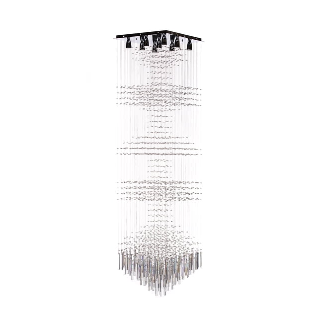 Candil de Cristal Cortado Gamalux Williams Krystal Flecha de 13 Luces