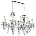 thumbnail image 1 of CWI Lighting Flawless 10 Lustre Lumineux avec Finition Chromée, 1 of 2