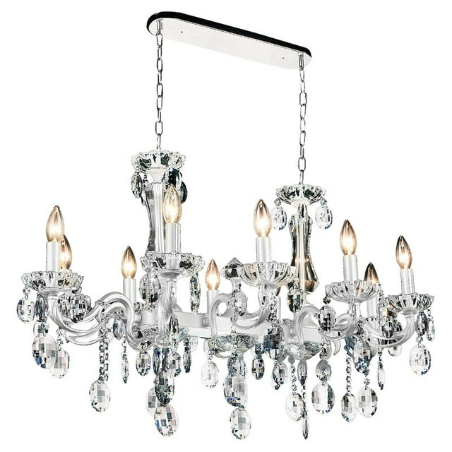 CWI Lighting Flawless 10 Lustre Lumineux avec Finition Chromée