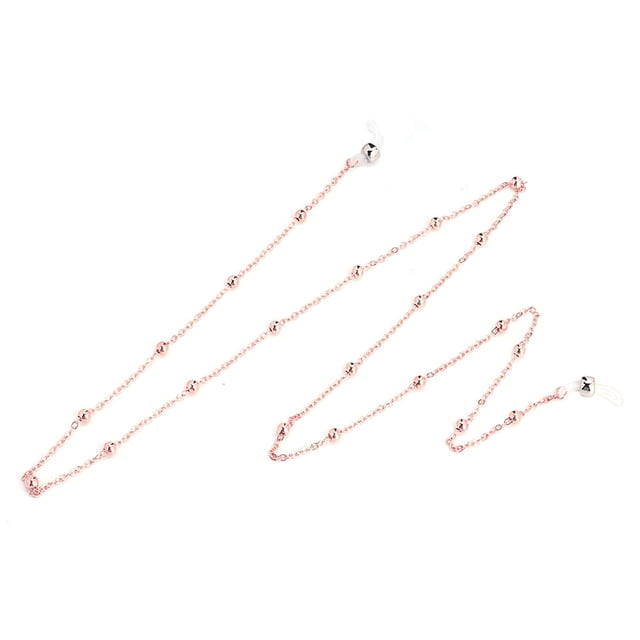 Cordón para gafas de aleación de oro rosa para un agarre seguro Cadena para gafas antideslizante elegante para mujer