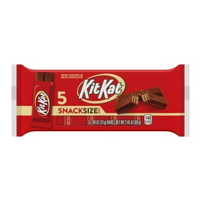 KIT KAT, Milk Chocolate Snack Size Wafer Candy, Individually Wrapped, 0.49 oz, Bars (5 Count)