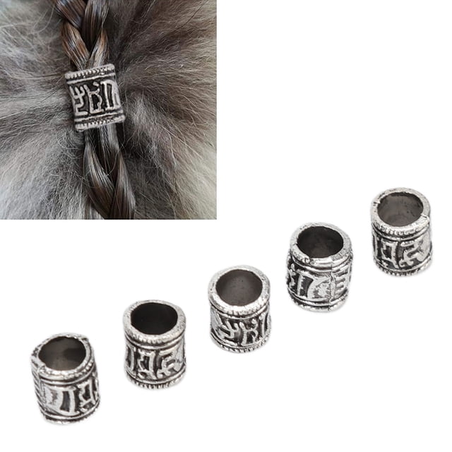 Barda Bead, Rastas Decoración del Cabello de Cuentas 50 PPCs Aleación para Hombres Mujeres para Hacer Collar