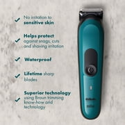 Gillette Intimate i3 Mens Pubic Hair Electric Trimmer for Men, Waterproof, Blue