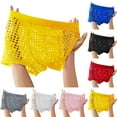 thumbnail image 3 of Men Hole Transparent Boxers Low Waist Stretch Mesh Underwear Panties Shorts, 3 of 8