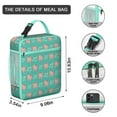 thumbnail image 3 of Farma Nimal Insulated Lunch Box Teen Reusable Lunch Bag with Front Pocket Portable Lunch Bag Work Camping, 3 of 6