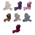 thumbnail image 3 of Minnieouse Cálido con estilo, con bufanda con capucha, varios colores disponibles, gorro con protección para los oídos integrado, bufanda Sombreros Blanquecino, 3 of 6