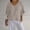 Beige, variant on Women's Linen Top Pleated Loose Casual Half Sleeve Solid Color V Neck Basic Tee Short Sleeve T-Shirts Plain Summer Top Linen Shirt for Women Light Violet XXL