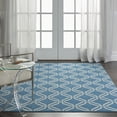 thumbnail image 2 of Nourison Jubilant 6' x 9' Blue Area Rug Eclectic Retro Trellis by Nourison, 2 of 9