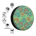 thumbnail image 4 of Naloa Colourful Tie Dye PVC Leather Spare Tire Wheel Cover for Car Truck SUV Camper Trailer Universal Fit many size15 inch, 4 of 6