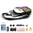 thumbnail image 3 of Lsque Pikmin Pattern Chest Package – Foldable Waterproof Chest Bag with Adjustable Shoulder Strap, Double Zipper Compartments & D-Buckle Design, 3 of 7