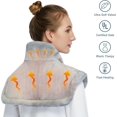 thumbnail image 4 of Bingirl Electric Weighted Heating Pad - 22x19 Inch, Fast Heating for Neck and Shoulder Pain Relief and Deep Pressure Therapy, 4 of 8