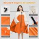 thumbnail image 2 of Poncho de lluvia impermeable, chaqueta de lluvia ligera y reutilizable para senderismo con capucha y bolsa de transporte para adultos, mujeres, hombres, actividades al aire libre JM, 2 of 5