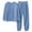Blue, variant on Sleepwear for Women Ladies' Solid Color Jacquard Coral Velvet Thickened Velvet Warm Flannel Home Suit Sleepwear