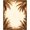 Brown Beige, Pattern 5, variant on ODIKA 8'x10' Washable Area Rug Non-Shedding, Easy Care, Tropical Palm Frond Botanical Symmetrical Motif Border Rectangular for King Size Bedroom Under Bed, Master Suite