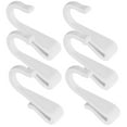thumbnail image 4 of Homoyoyo Plastic S Hooks 6pcs Small White for Hanging Towels and Utensils, 4 of 7