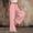 #0332-Pink, variant on Women's Linen Pants Casual High Waist Wide Leg Straight Dress Cotton Linen Button Trouser Summer Clothes