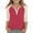 C5 Hot Pink, variant on DxhmoneyHX Girls 3/4 Length Sleeve Cotton Shirts Dressy Button V Neck Henley Shirt Casual Block Raglan Tunic Blouses Age 3-14 Years
