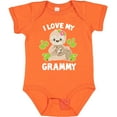 thumbnail image 3 of Inktastic Cute Sloth I Love My Grammy with Green Leaves Boys or Girls Baby Bodysuit, 3 of 5