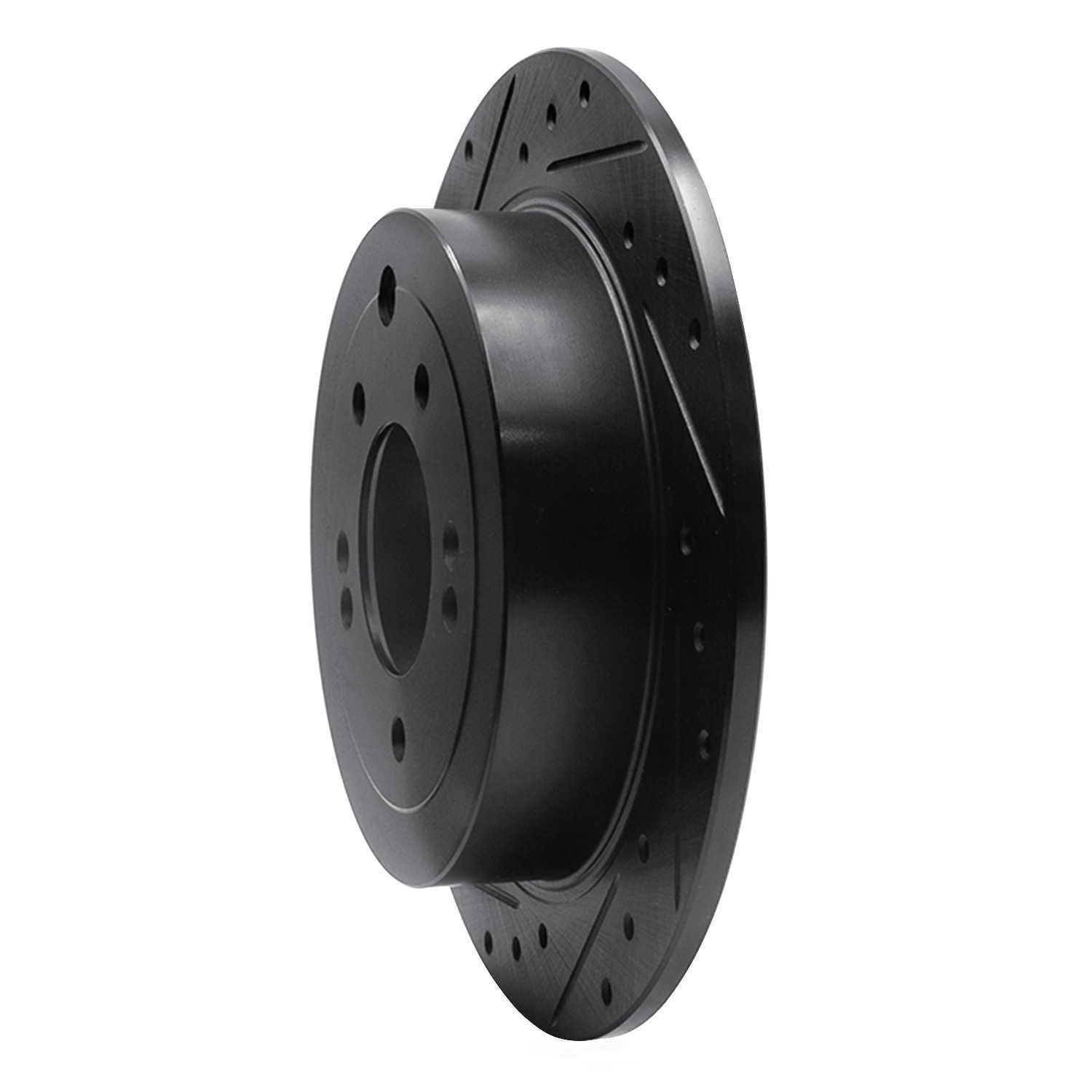 Dynamic Friction Company 633-03052L DFC Brake Rotor - Drilled And Slotted - Black