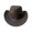 Coffee, variant on Xinwanna Western Cowboy Hat for Women Men Wide Brim Beach Cowgirls Hat Rolled-Up Felt Fedora Hat with Star Band (Black)