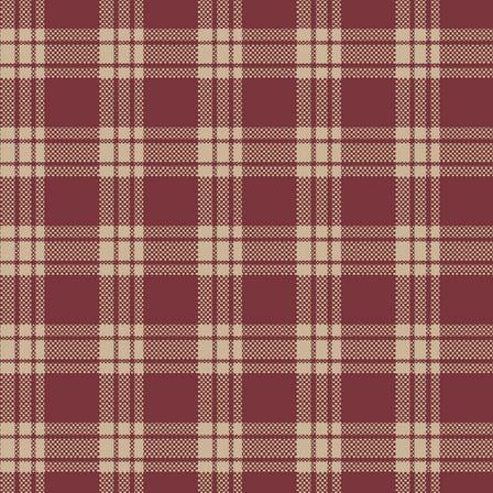 Waverly Inspirations Homespun 100% Cotton 44" Plaid Red Color Sewing Fabric by the Yard