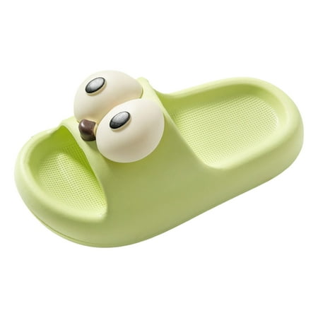 

Gibobby Kids Shark Slides Boys Girls Toddlers Cloud Shower Slippers Cute Cartoon Open Toe Sandals Cushioned Thick Sole Beach Pool Shoes(Green 4.5-5 Y)