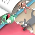 thumbnail image 6 of 3D Cartoon Animal Bookmarks Wacky Bookmark Cute Funny Bookmarks Cartoon Eye-catching Bookmark Stationery Birthday Party Favors, 6 of 10