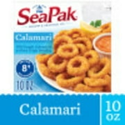 SeaPak Calamari with Oven Crispy Breading and Tomato Romano Sauce, 10 oz