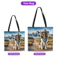 thumbnail image 5 of Welcome Fall Western Cowboy English Springer Spaniel Enjoys Majestic Autumn All Over Print 3D Canvas Tote Bag Springers Dog Lover Gifts Reusable Handbag - 01007, 5 of 5