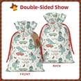 thumbnail image 2 of Naloa Music Lover Dinosaur Drawstring Christmas Bags, 3D Xmas Gift Bags, Christmas Wrapping Bags, Xmas Goodie Bags, Treat Pouch Bags, Party Favor Bags-Small, 2 of 9