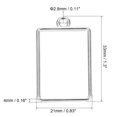 thumbnail image 2 of Uxcell 33x21mm Rectangle Hollow Resin Pendants Frames for DIY Crafts Silver Tone 10 Pack, 2 of 5