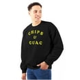 thumbnail image 3 of Chips & Guac Food Lover Workout Gym Sweatshirt for Men or Women Brisco Brands S, 3 of 6