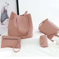 thumbnail image 3 of HEVIRGO 4 Pcs Sac à Bandoulière Texture Litchi Mode Femme Porte-Cartes, 3 of 10