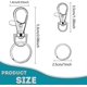 thumbnail image 3 of 100 Pcs Keychain Hooks With Key Rings, Keychain Clip Hooks With Rings For Lanyard Jewelry, 3 of 5