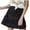 Black, variant on fatyb Women's Beach Mini Skirts Summer Ruffled Flowy A-Line Short Skirt for Ladies Cute Casual Skirts