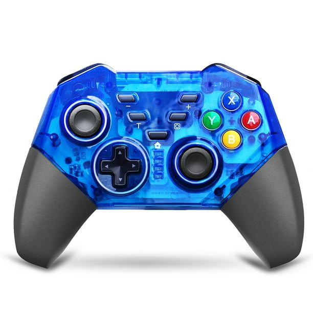 Tsv 2 1 Pcs Wireless Pro Controller For Nintendo Switch Pro Remote Gaming Controller Gamepad With Ajustable Shock Function Switch Controller Remote Blue Walmart Com Walmart Com