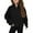 Z04-Black, variant on TBWNWG Baby Sweatshirt,Girls Half Zip Pullover Soft Comfortable Quarter Zip Sweatshirt with Pocket Cozy Fall Winter Clothes,Sizes 7-8 Years