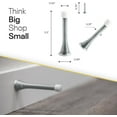 thumbnail image 4 of FacoFaco Pack of 4 Spring Door Stoppers with Rubber Tip，3-1/4" Door Stoppers for Home, Offices, Schools (Silvery Grey), 4 of 14