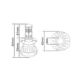 thumbnail image 4 of (W) H13 Hi/Lo Cree LED Headlight Kit by OZ-USA 40W 4-Sided Head Light Dual Beam 4000LM Xenon White 6000K, 4 of 4